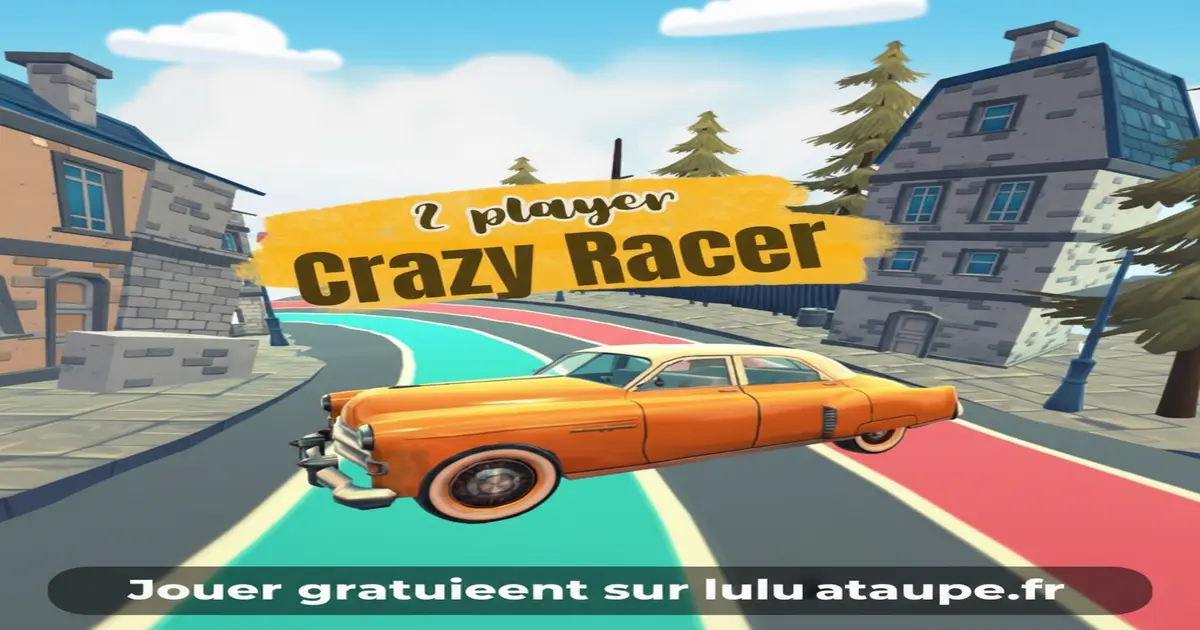 Capture d'écran du jeu de course 2 Player Crazy Racer