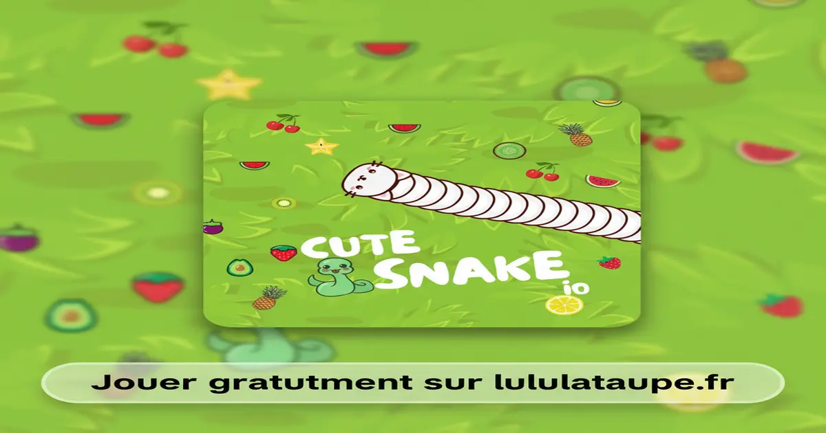 Gameplay screenshot of Cute Snake io