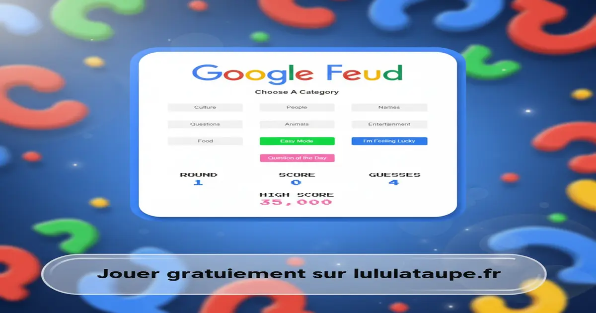 Gameplay screenshot of Google Feud