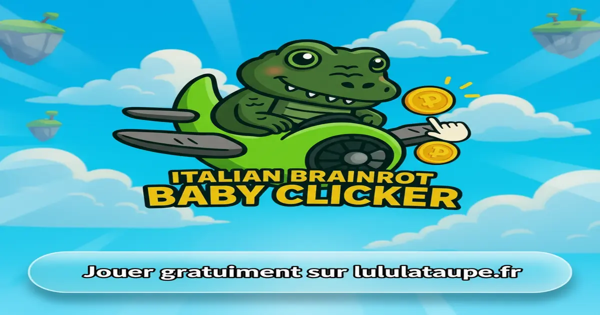 Gameplay screenshot of Italian Brainrot Baby Clicker