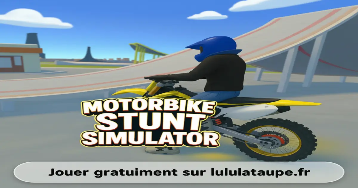 Gameplay screenshot of Motorbike Stunt Simulator