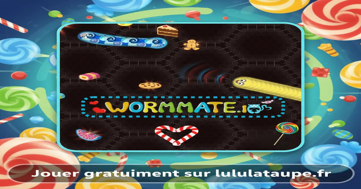 Gameplay screenshot of Wormate.io