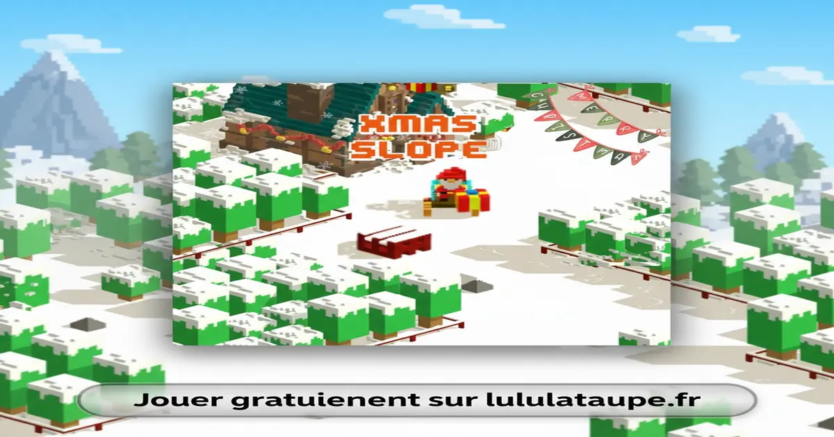 Gameplay screenshot of Xmas Slope